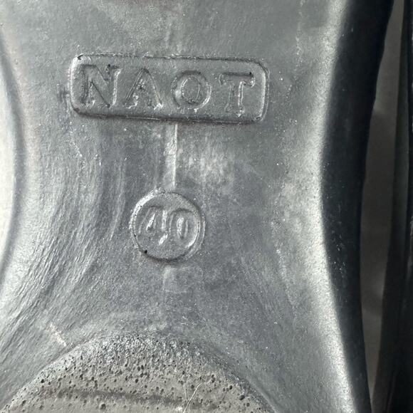 NAOT Riviera Two Tone Gray Black Leather Comfort Shoes Oxford Size 40 9/9.5 - Picture 8 of 9